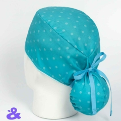 Gorro Tela Antifluido Pepas Celeste - comprar online