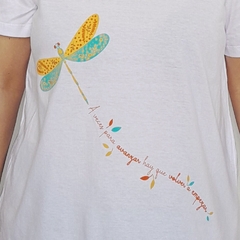Remera Libelula Escote V Blanco - comprar online