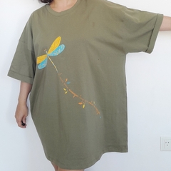 Remera Oversize Libelula Verde - comprar online