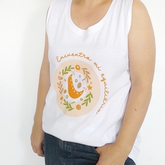 Musculosa Equilibrio Escote Redondo Blanco - comprar online