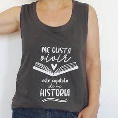 Musculosa Mi Historia Gris - comprar online