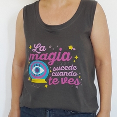 Musculosa Magia Gris