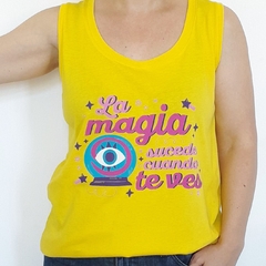 Musculosa Magia Amarillo - comprar online