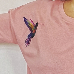 Remera Colibri Manga Larga Rosa