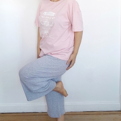 ¨Remera Pijama Lo Mejor Rosa - comprar online