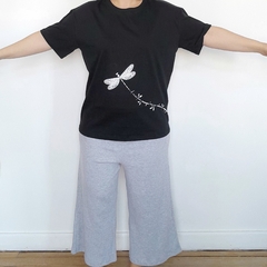 Remera Pijama Libelula Negro - comprar online