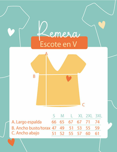 Remera Pensamientos Escote v White - Despertate