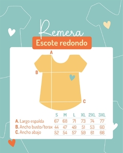 Remera Arcoiris Escote Redondo Tostado - tienda online