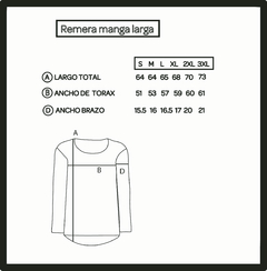 Remera Lo Que Ves Manga Larga Blanco - tienda online