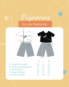 Promo Pijama Lo Mejor Negro - Despertate