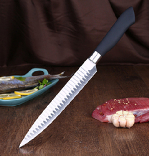 Cuchillo Profesional Carniceria Asado Sushi Premium Negro 33