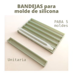 BANDEJA para molde de silicona para lápiz de resina (elegir tamaño)