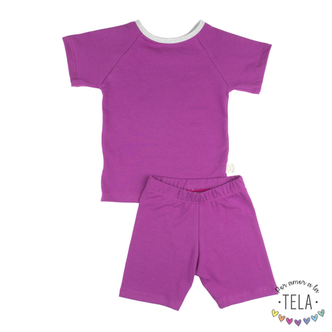 PIJAMA CORTO - Purpura