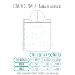 PONCHO DE TOALLA - Confeti en internet