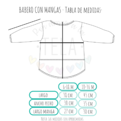 BABERO CON MANGAS - Confeti Agua en internet