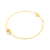 Pulsera heart rope gold - comprar online