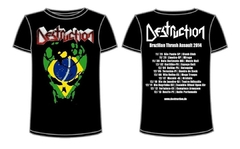 CAMISETA DESTRUCTION - BRAZILLIAN THRASH ASSAULT TOUR 2014 (OFICIAL)