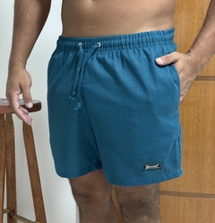 Short Linho Azul Lunar - comprar online