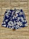 Short Floral Marinho unissex