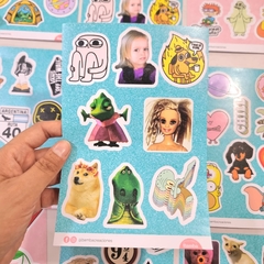 Plancha de stickers - this is fire