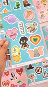 Plancha de stickers - Salchi love