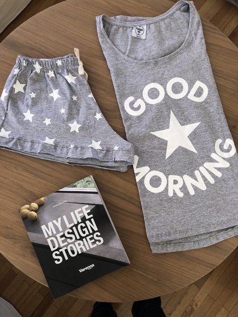 Pijama Mujer VERANO - GOOD MORNING GRIS