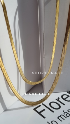 Cadena Snake gold - AfroditaStudio