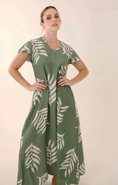 Vestido TRASTEVERE verde - comprar online