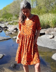 Vestido Miel Naranja - Lalá