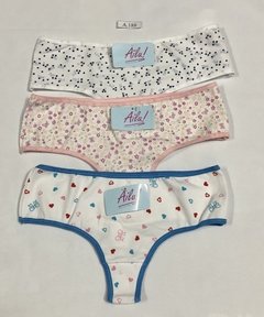 CULOTTE LESS ALGODON Y LYCRA ESTAMPADO - AILU - Art. 188 - comprar online