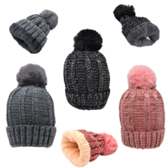 GORRO TEJIDO C/ POMPON FORRADO - JOALERI - ART. 5452 - comprar online