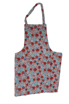 DELANTAL DE COCINA CON PECHERA FLOREADO MULTICOLOR - SUSY - ART. 1220