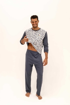 PIJAMA DE HOMBRE JERSEY ESTAMPADO - XY - ART. 8050 - comprar online