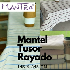 MANTEL RAYADO TUSOR 1,45X2,00 - MANTRA - ART. 9 en internet