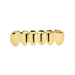 Parrilla Dientes Grillz Strass Textura Trap Dorado en internet