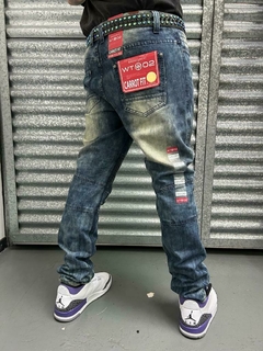 Pantalon Jean dominican chupin distressed importado WT02 - tienda online