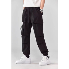 Pantalon Cargo Streetwear Negro 43