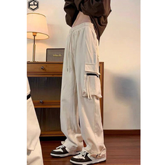 Pantalon Baggy Cargo Palaso Streetwear Ancho Beige A760