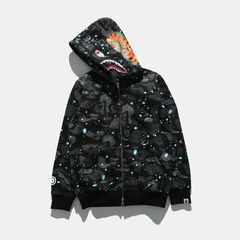 Campera Hoodie BAPE Full Zip Shark Space Camo - 220USD - comprar online