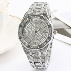Reloj Strass Plateado iced Diamante Simil Oro Trap Hip Hop N3 - comprar online