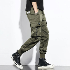Pantalon Cargo Techwear Green Warcore K02