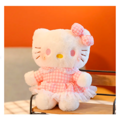Peluche Hello Kitty Perla Vestido Cuadros Sanrio - comprar online