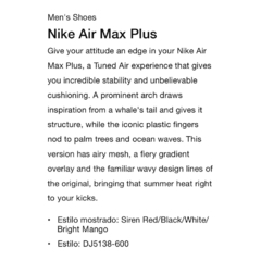 Zapatillas Nike Air Max Plus 9us - 350usd - KITCH TECH
