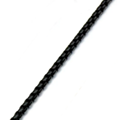 Cadena Veneciana Negra 6mm Acero Inox - 24 inch