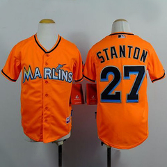 Casaca Camiseta MLB Miami Marlins 27 Stanton