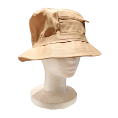 Gorro Piluso Con Bolsillo Compartimiento - Beige