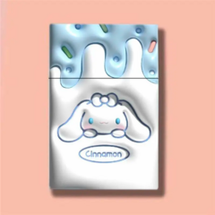 Cigarrera Porta Cigarrillos Sanrio Kuromi Kitty Melody con Encendedor USB - tienda online