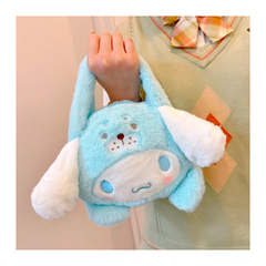 Bolso de Mano Peluche Cinnamoroll Capucha Osito