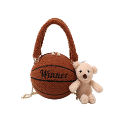 Bolso Cartera De Mano Pelota De Basketball Peluche Trap Hype - comprar online