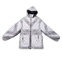 Campera Puffer Bandana Blanco